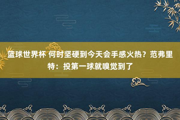 篮球世界杯 何时坚硬到今天会手感火热？范弗里特：投第一球就嗅觉到了