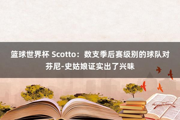 篮球世界杯 Scotto：数支季后赛级别的球队对芬尼-史姑娘证实出了兴味